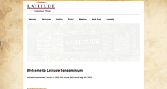 Desktop Screenshot of latitudecondosfw.com