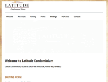 Tablet Screenshot of latitudecondosfw.com